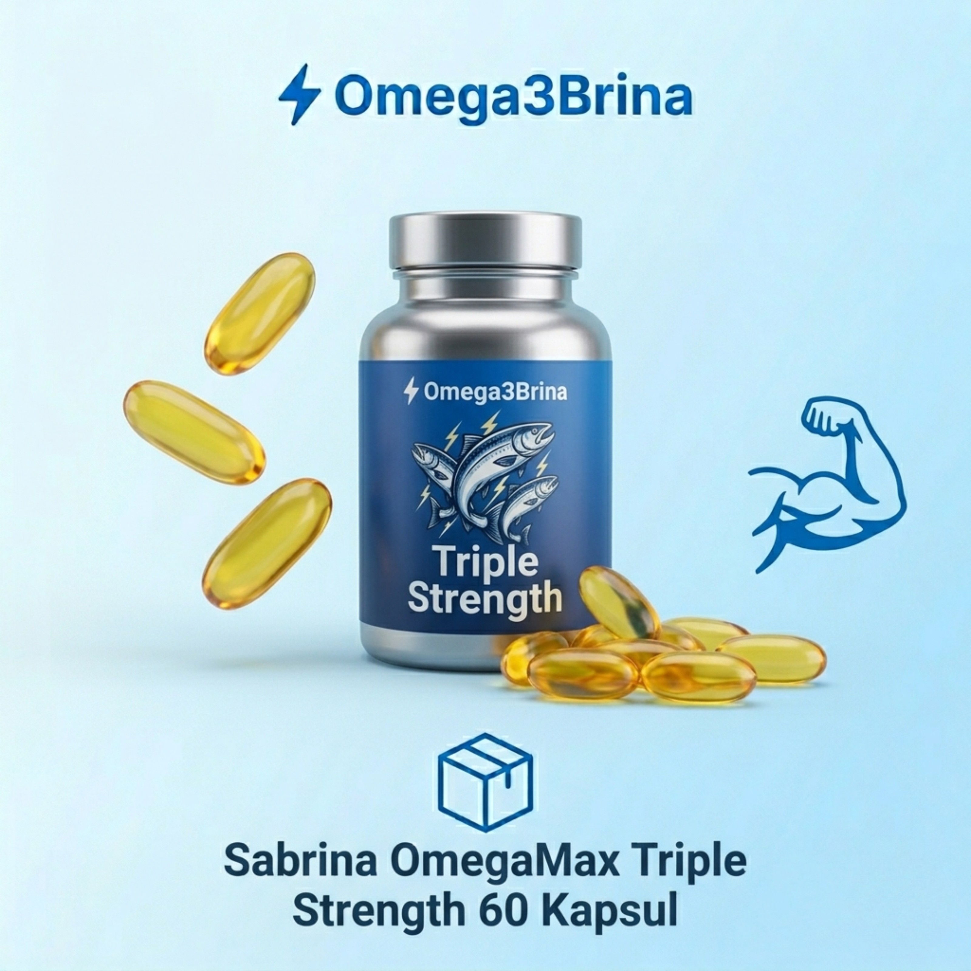 Sabrina OmegaMax Triple Strength 60 Kapsul
