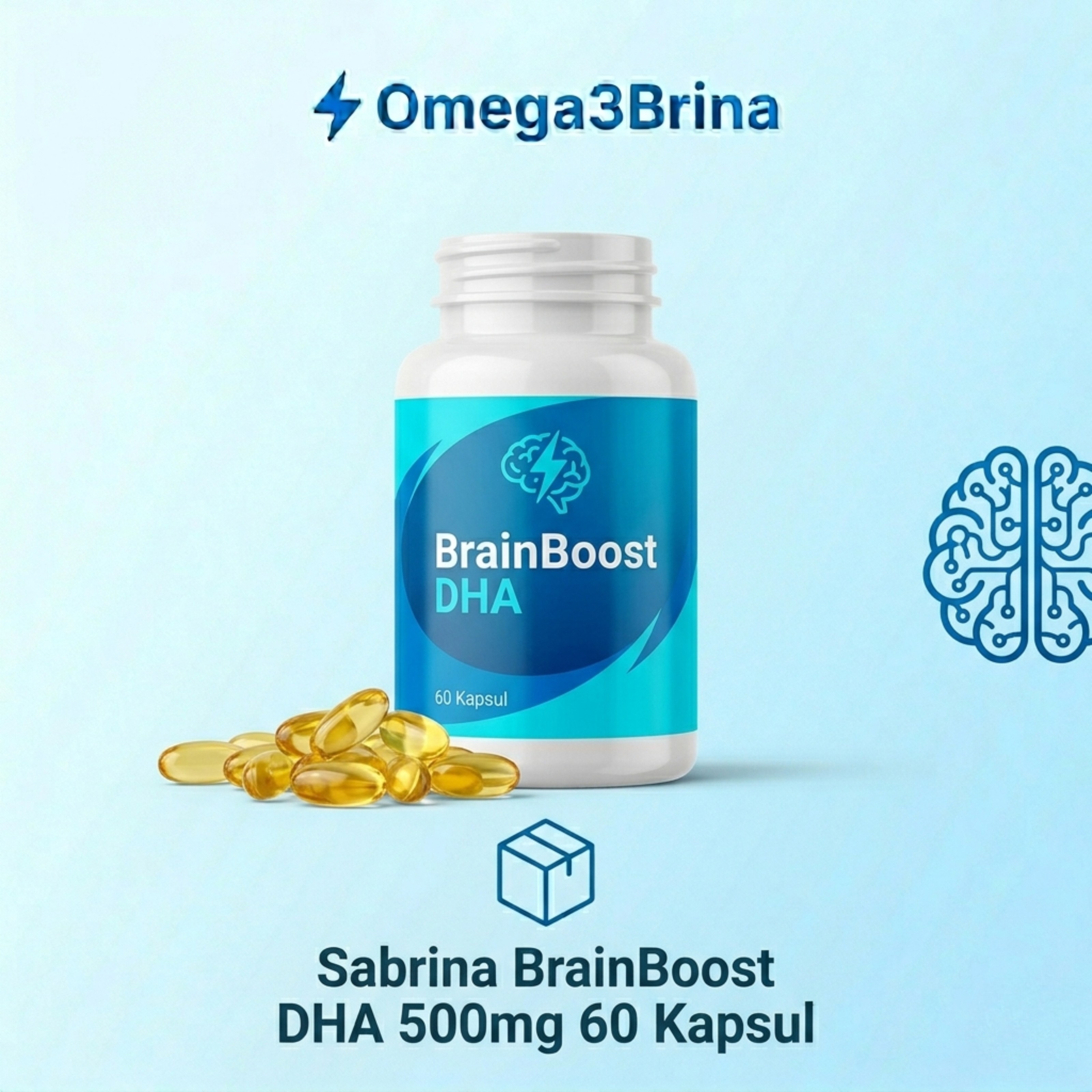 Sabrina BrainBoost DHA 500mg 60 Kapsul