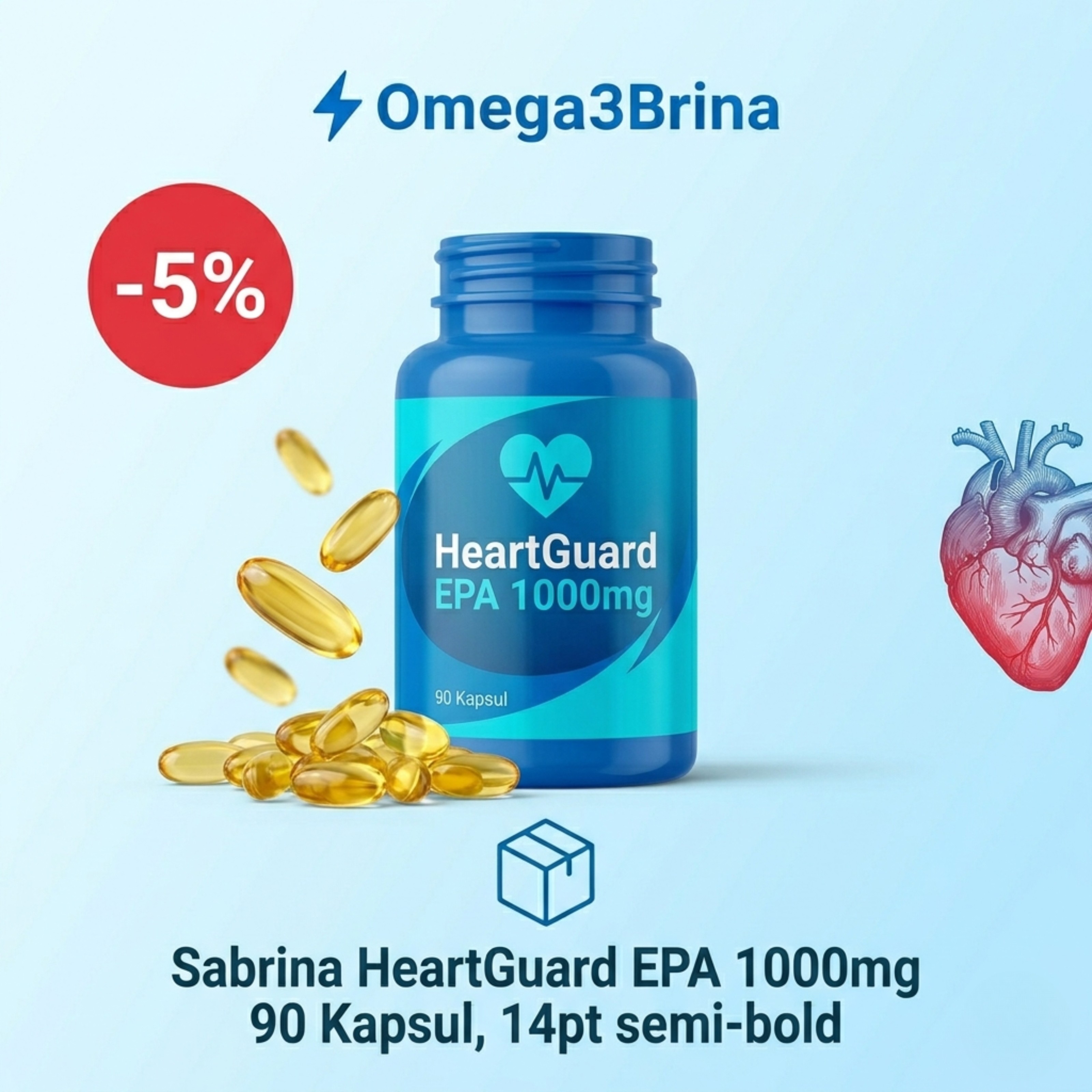 Sabrina HeartGuard EPA 1000mg 90 Kapsul